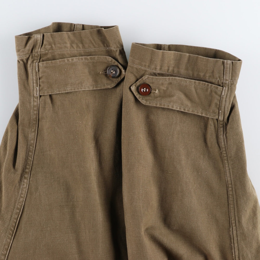 Authentic French military item from the 1950s, M-47 early model late model military field jacket, men's size L, vintage / eaa478492