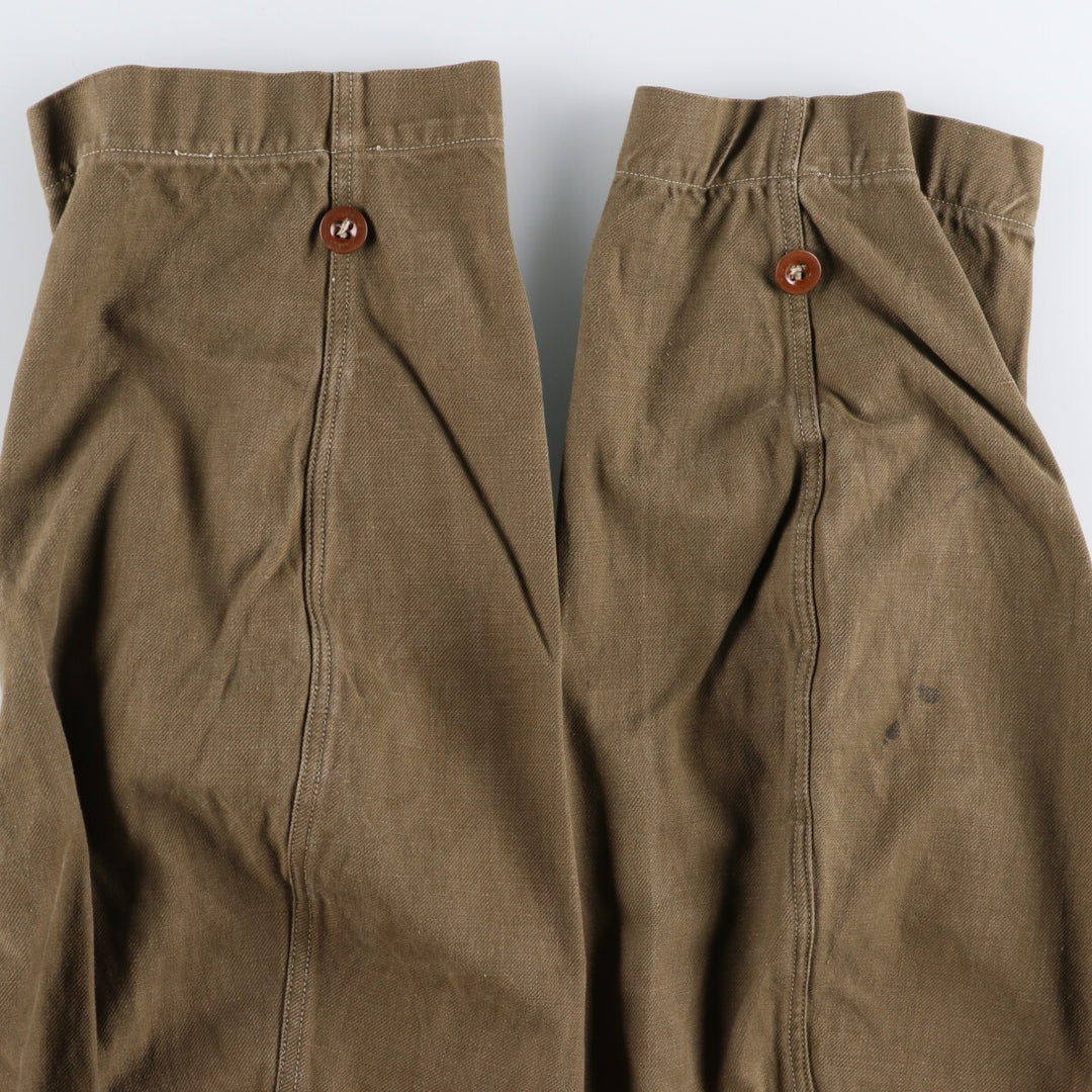 Authentic French military item from the 1950s, M-47 early model late model military field jacket, men's size L, vintage / eaa478492