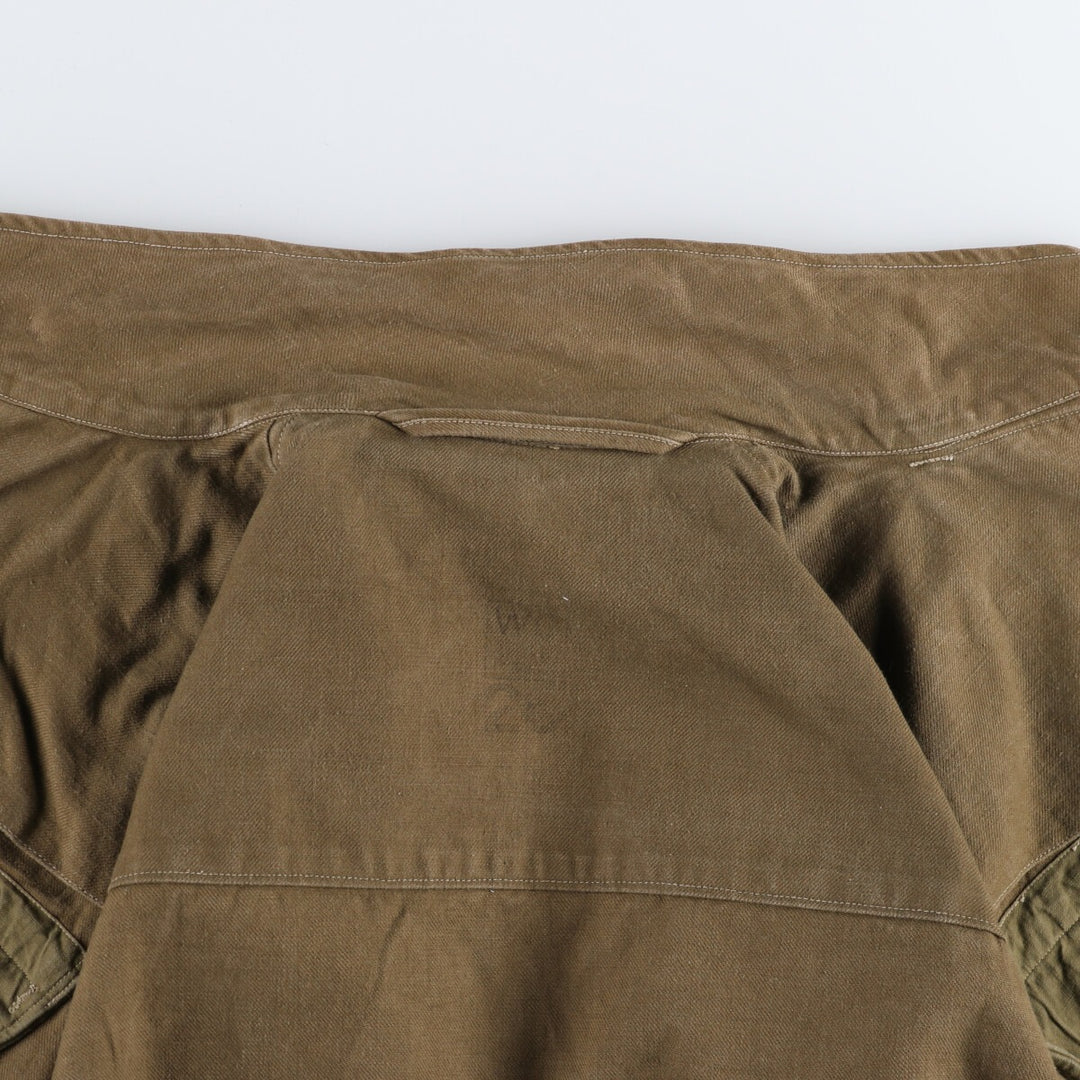 Authentic French military item from the 1950s, M-47 early model late model military field jacket, men's size L, vintage / eaa478492