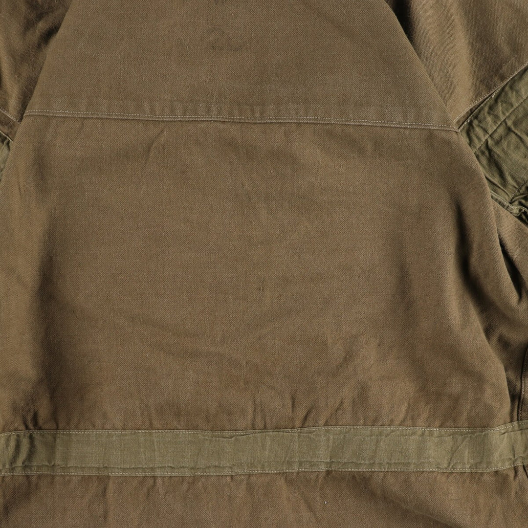 Authentic French military item from the 1950s, M-47 early model late model military field jacket, men's size L, vintage / eaa478492