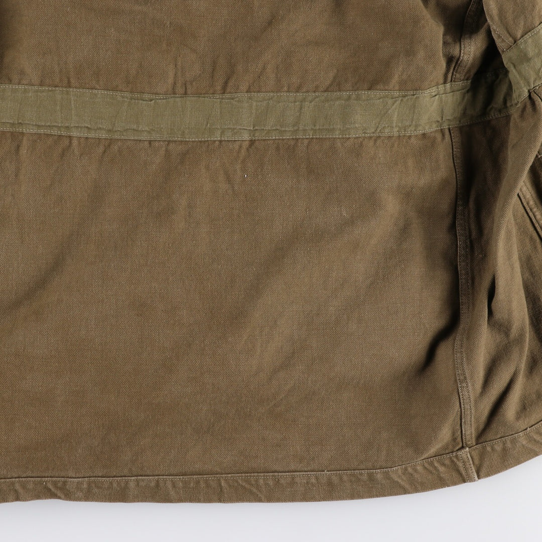 Authentic French military item from the 1950s, M-47 early model late model military field jacket, men's size L, vintage / eaa478492