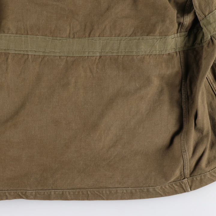 Authentic French military item from the 1950s, M-47 early model late model military field jacket, men's size L, vintage / eaa478492