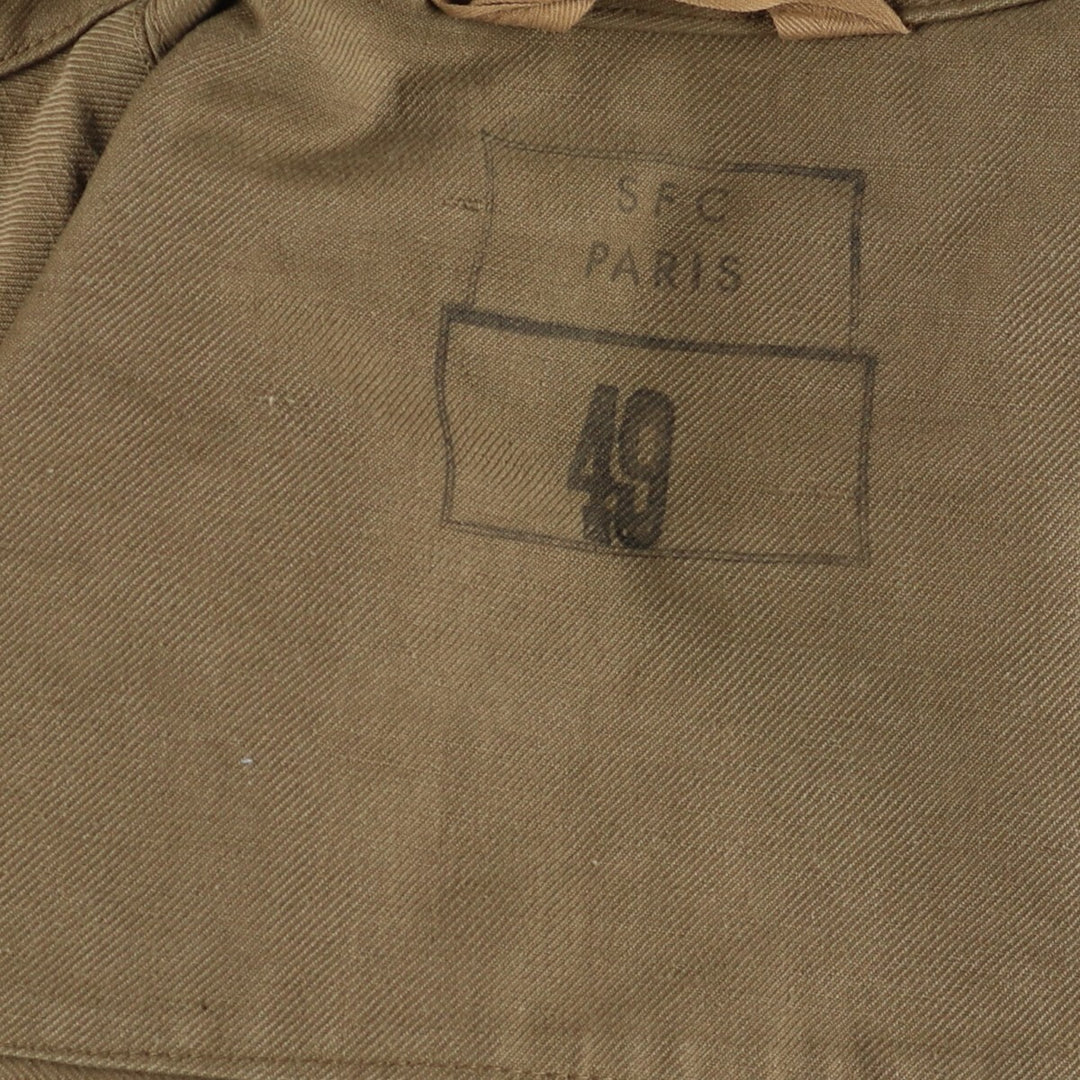 Authentic French military field jacket, size 49, men's XL equivalent, vintage / eaa478494