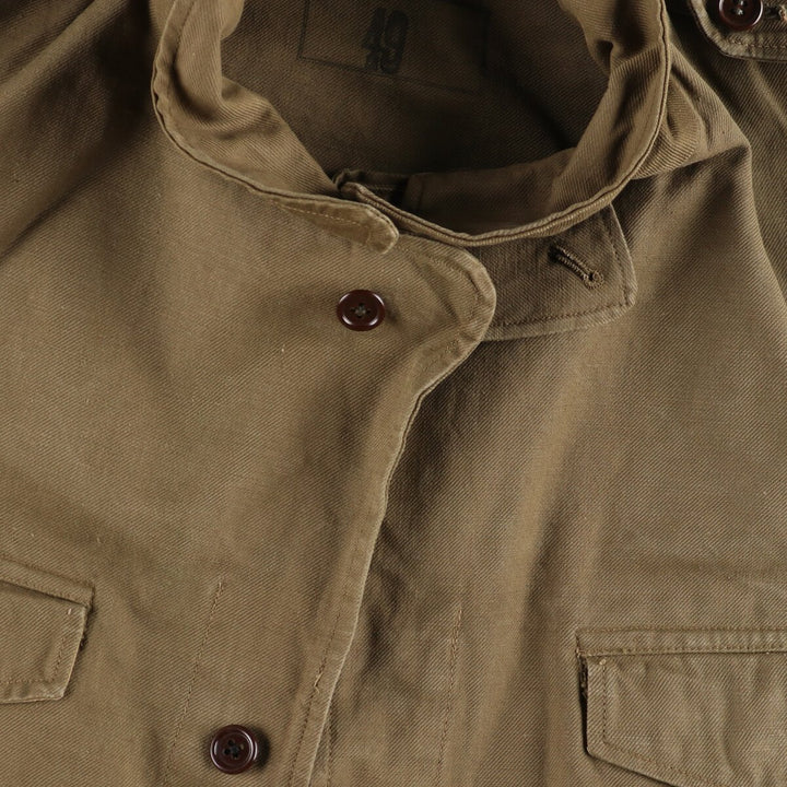Authentic French military field jacket, size 49, men's XL equivalent, vintage / eaa478494