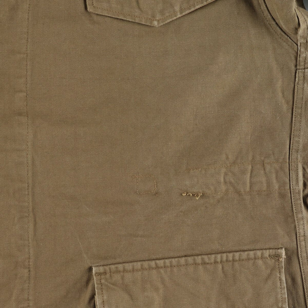 Authentic French military field jacket, size 49, men's XL equivalent, vintage / eaa478494