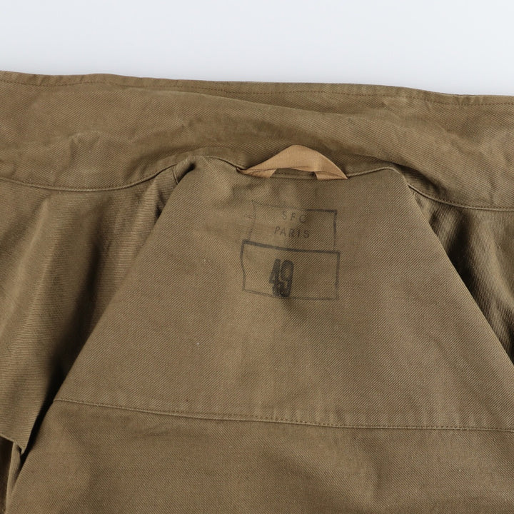 Authentic French military field jacket, size 49, men's XL equivalent, vintage / eaa478494