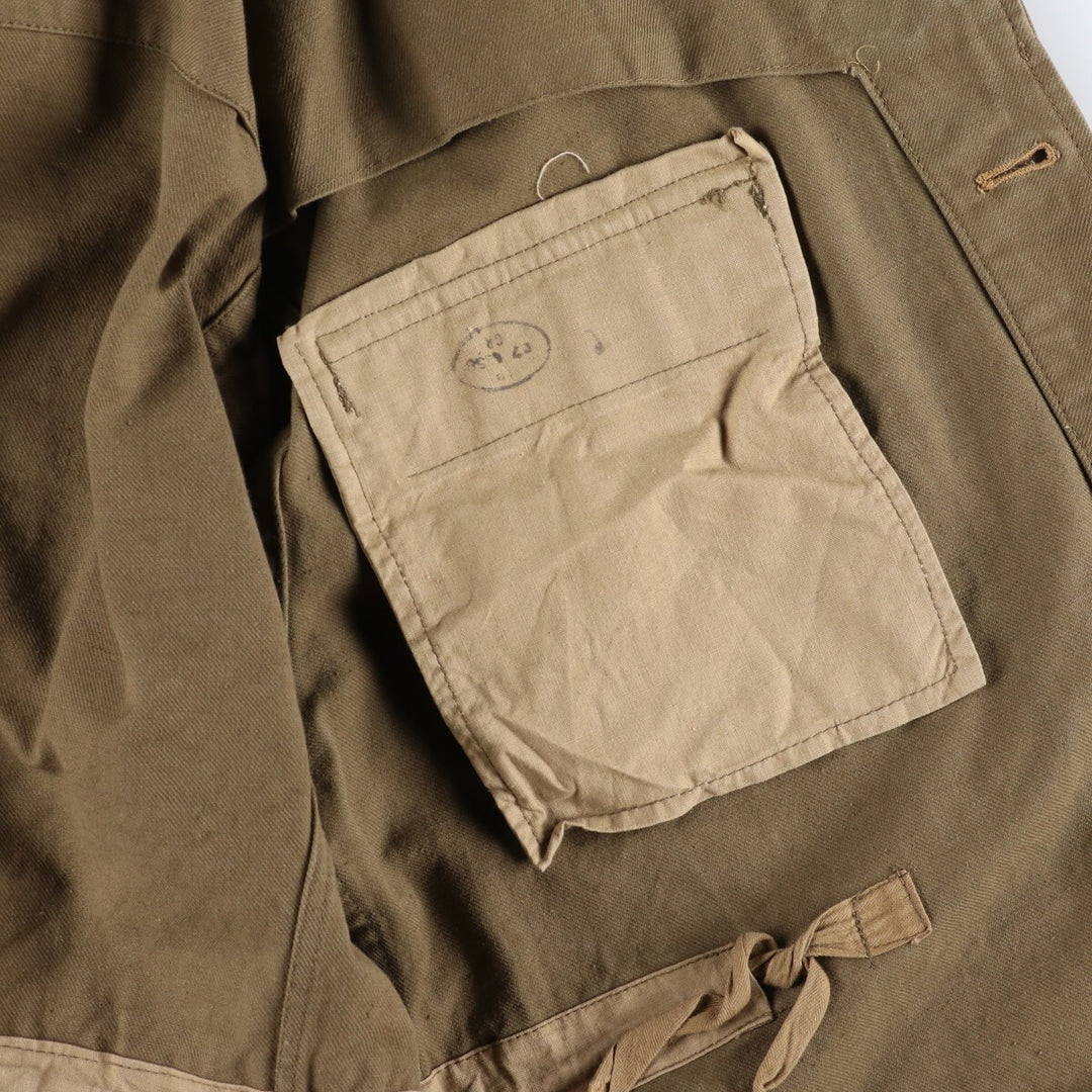 Authentic French military field jacket, size 49, men's XL equivalent, vintage / eaa478494