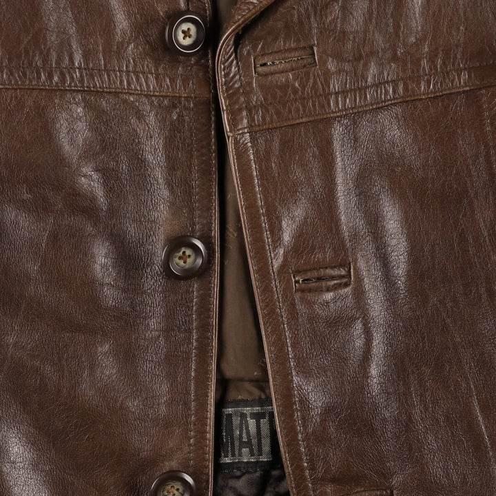 THE VALI COLLECTION Leather car coat for men, size M /eaa478501