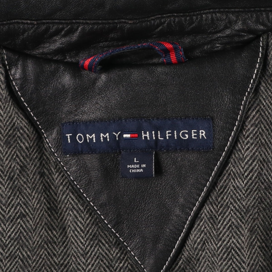 Tommy Hilfiger TOMMY HILFIGER Leather blouson type Men's L size / eaa478507