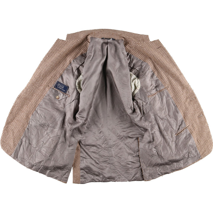 90'S Polo by Ralph Lauren Houndstooth Pattern Tailored Jacket Made in USA Men's M Size Vintage /eaa478518