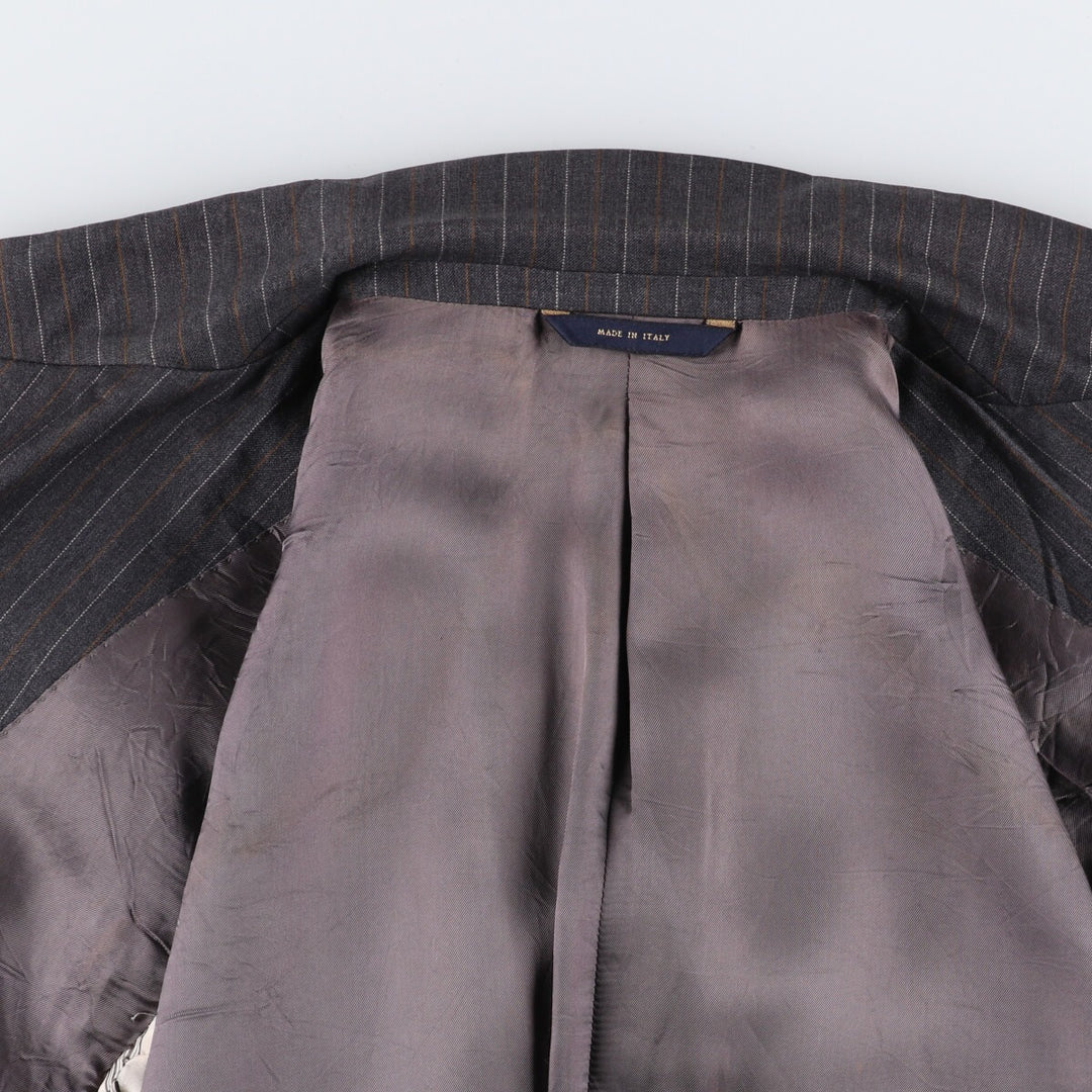 Brooks Brothers Est.1818 Stripe Pattern Wool Tailored Jacket Made in Italy Men's L size /eaa478520