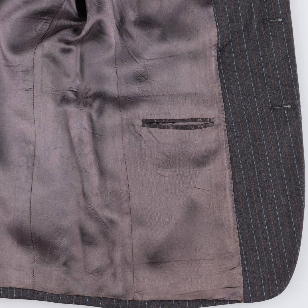 Brooks Brothers Est.1818 Stripe Pattern Wool Tailored Jacket Made in Italy Men's L size /eaa478520