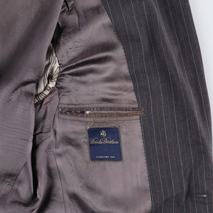 Brooks Brothers Est.1818 Stripe Pattern Wool Tailored Jacket Made in Italy Men's L size /eaa478520