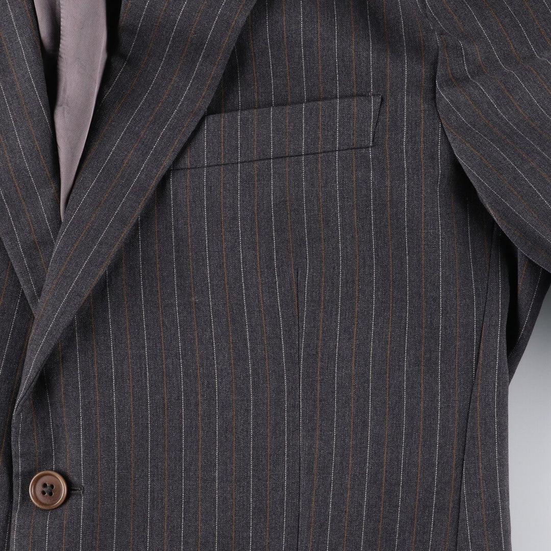 Brooks Brothers Est.1818 Stripe Pattern Wool Tailored Jacket Made in Italy Men's L size /eaa478520