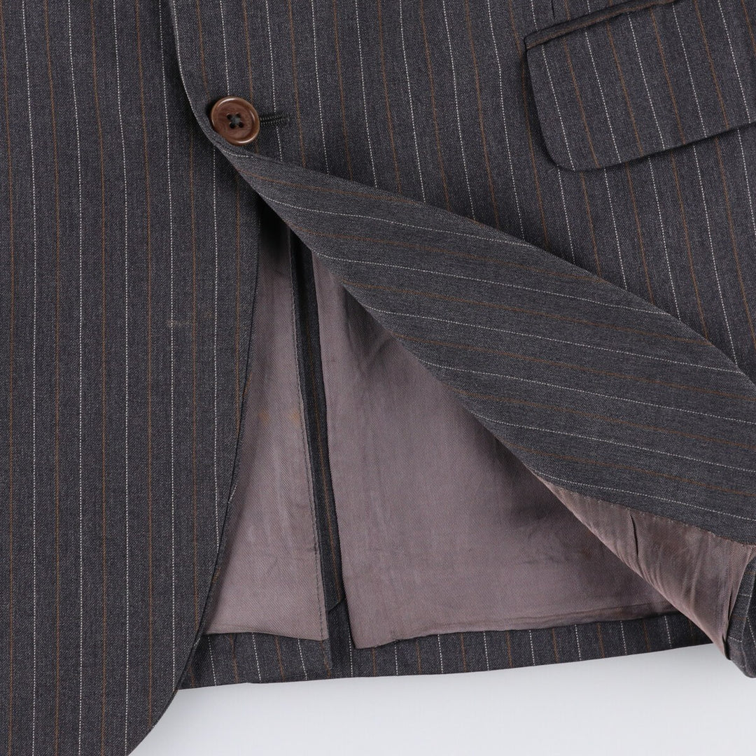 Brooks Brothers Est.1818 Stripe Pattern Wool Tailored Jacket Made in Italy Men's L size /eaa478520