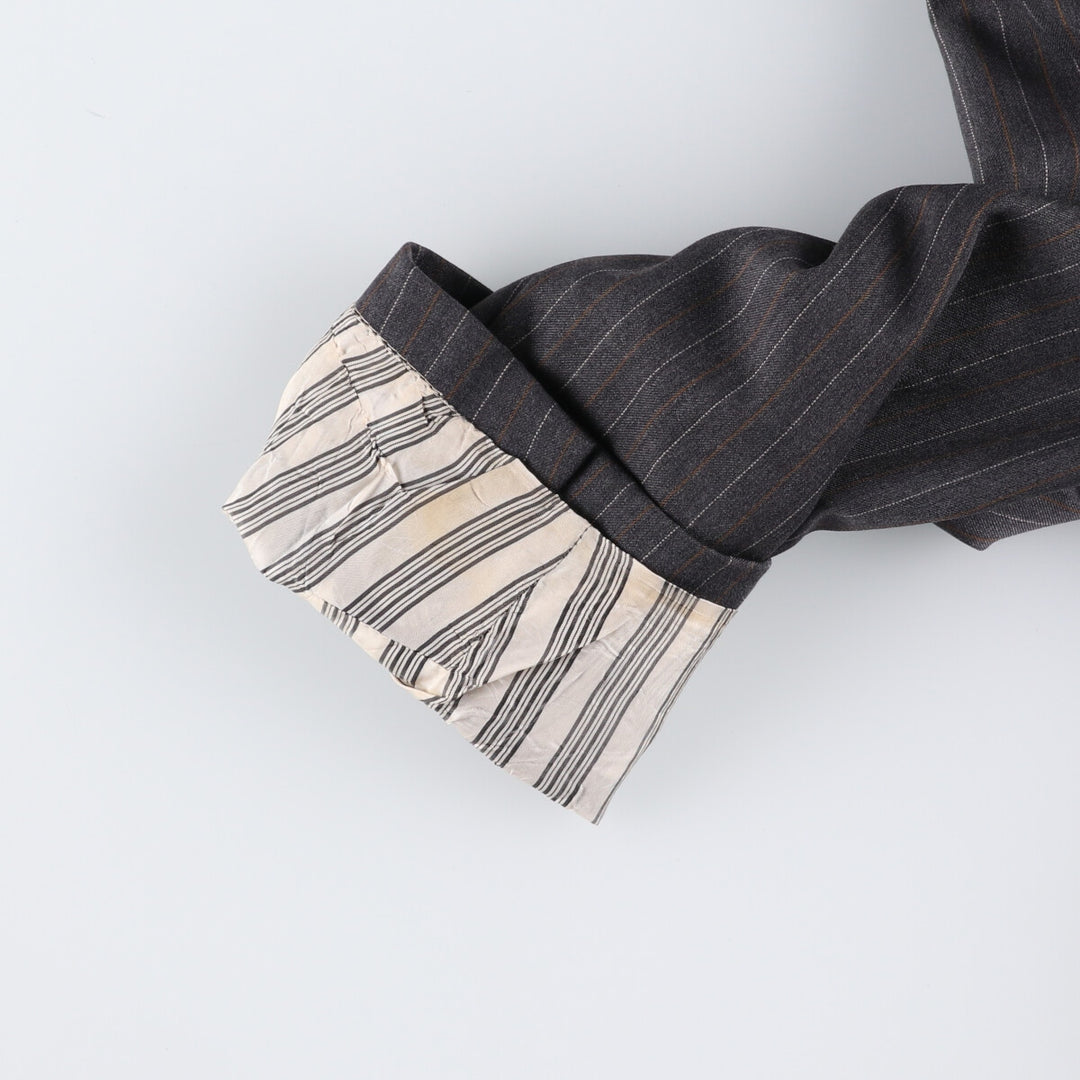 Brooks Brothers Est.1818 Stripe Pattern Wool Tailored Jacket Made in Italy Men's L size /eaa478520