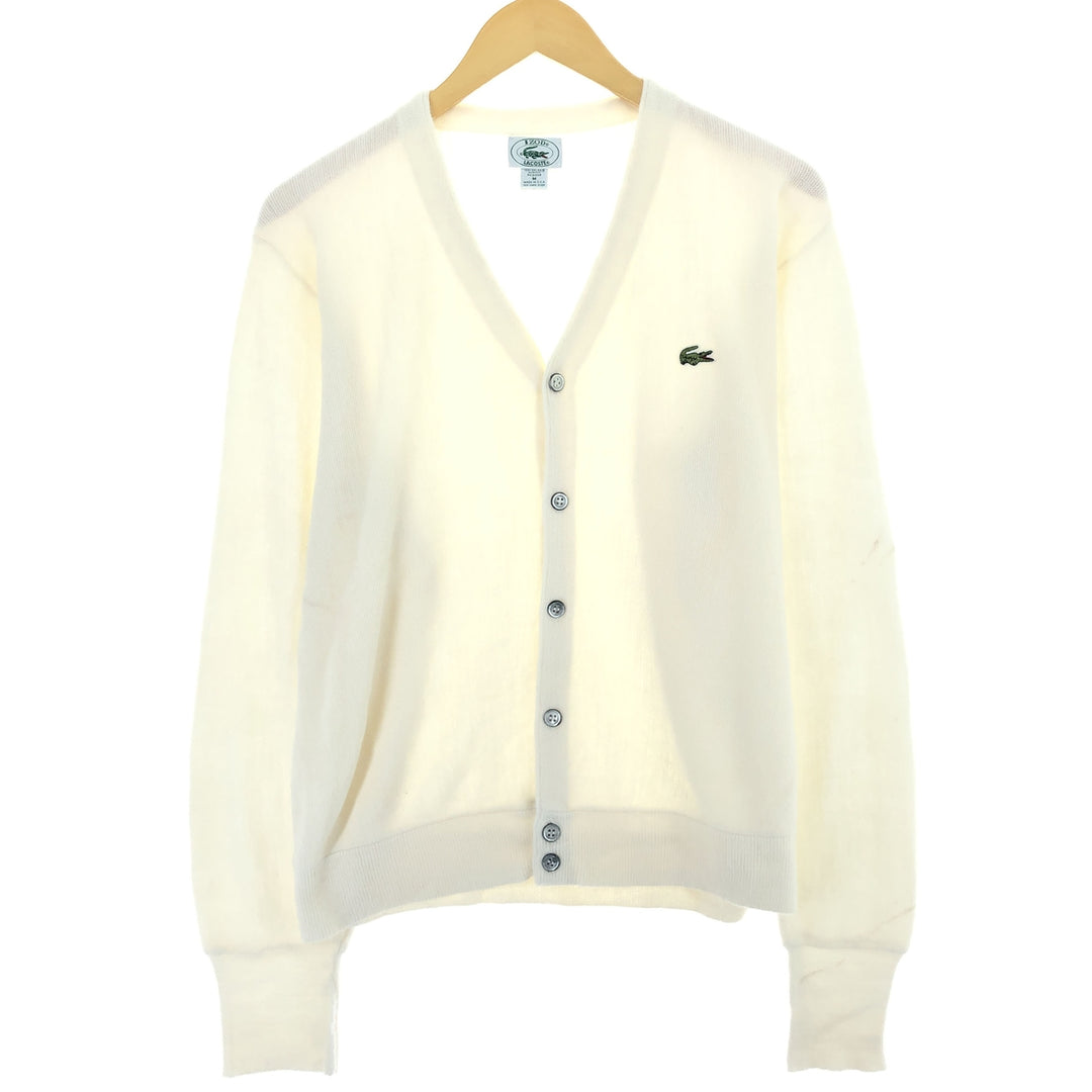 80s-90'S Lacoste IZOD Acrylic Knit Cardigan Made in USA Men's M Size Vintage /eaa478551