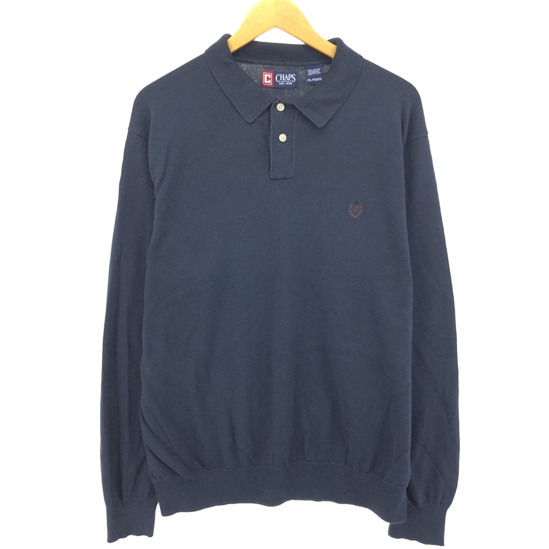 90'S Ralph Lauren CHAPS Polo Knit Sweater Men's XL Vintage /eaa478615