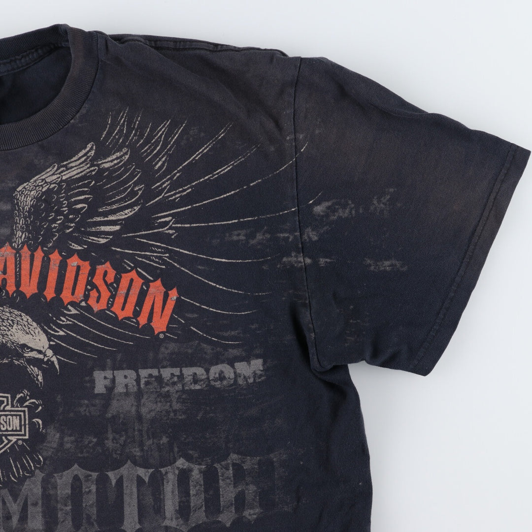 00'S Harley-Davidson Eagle Pattern Large Print Motorcycle Bike T-Shirt Men's XL /eaa478631
