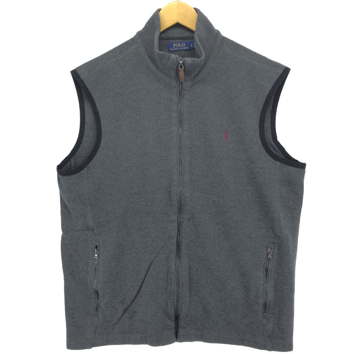 Ralph Lauren POLO RALPH LAUREN Full zip front cotton knit vest Men's L size / eaa478644