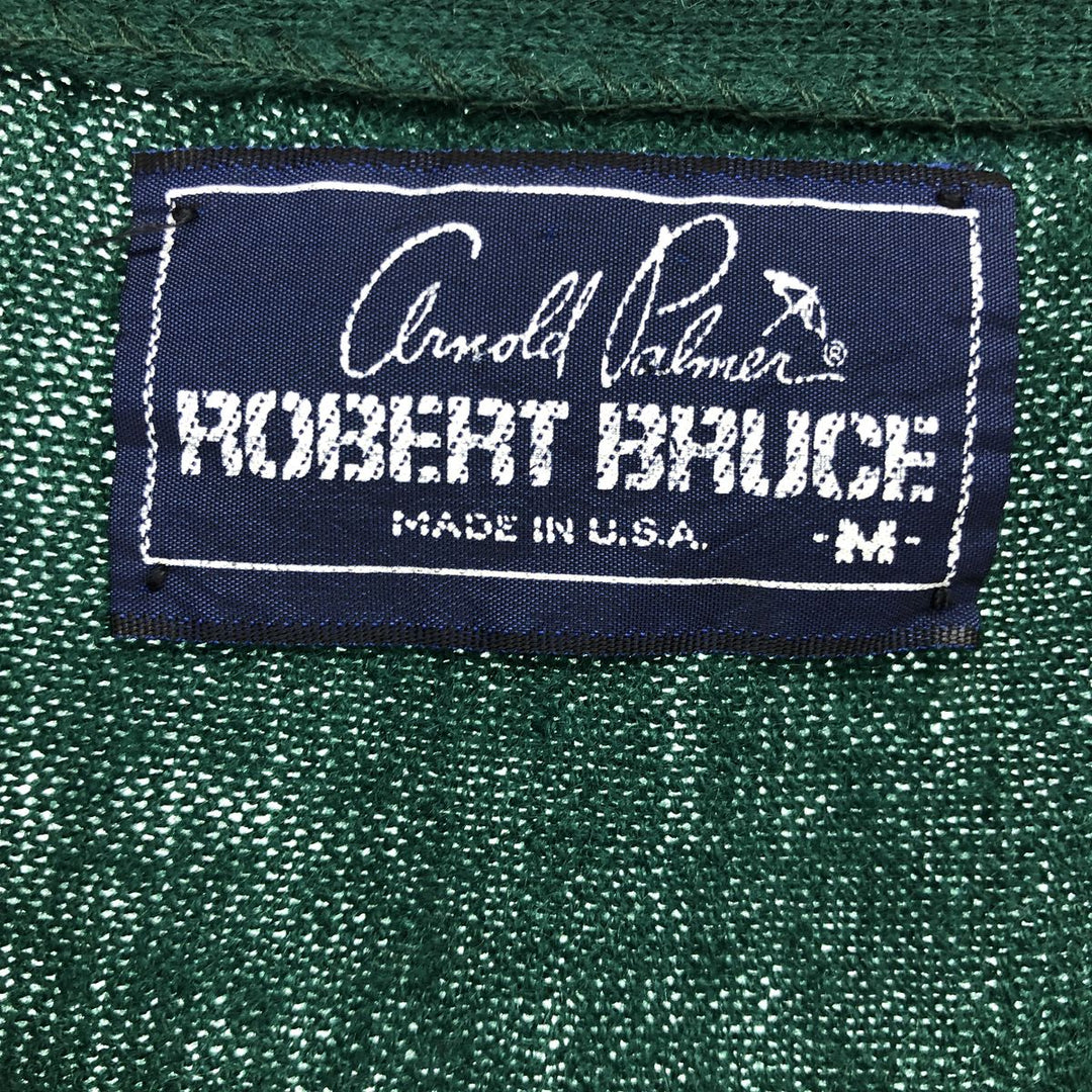 80s-90'S Arnold Permer Robert Bruce Cardigan Made in USA Men's M Size Vintage /eaa478690