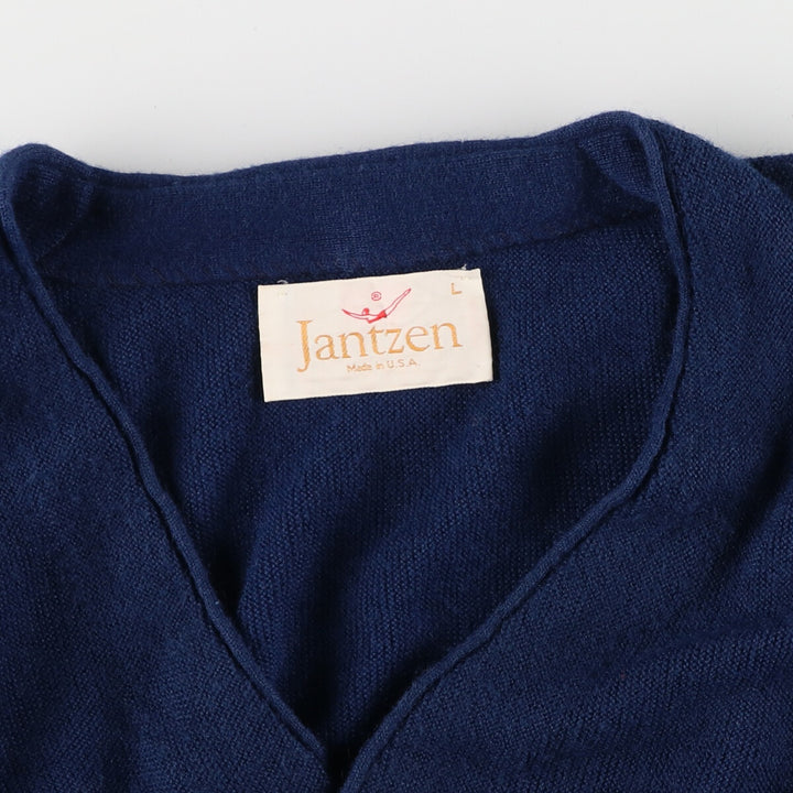 70s-80'S Jantzen knit cardigan, made in USA, men's size L, vintage /eaa478702