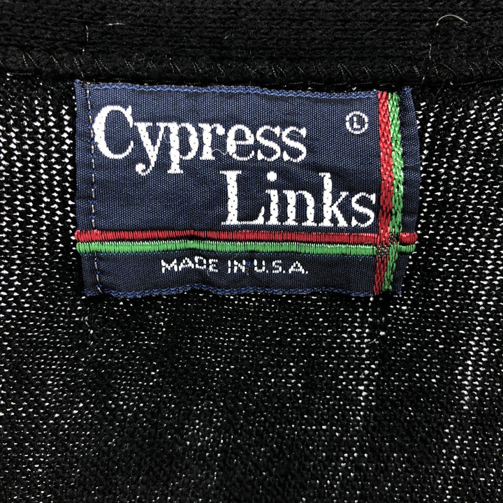 ~80'S CYPRESS LINKS Acrylic Knit Cardigan Made in USA Men's L Size Vintage /eaa478728