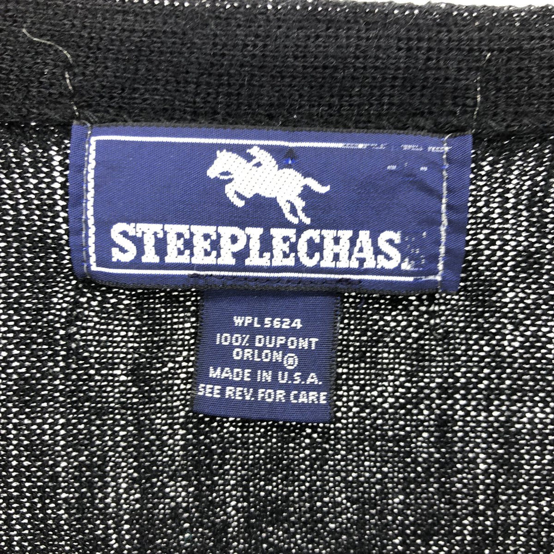 90'S STEEPLECHASE acrylic knit cardigan made in USA, men's size L, vintage /eaa478730