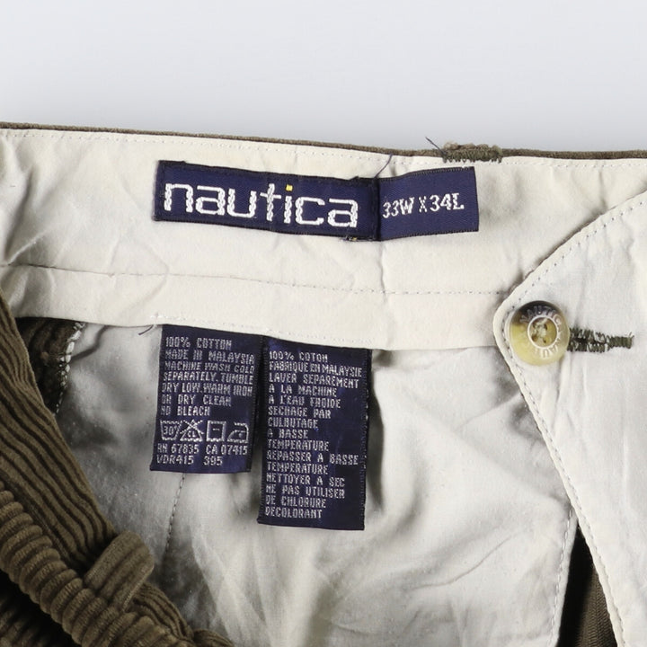 90'S NAUTICA Two-pleat Corduroy Pants for Men, W33 equivalent, Vintage / eaa478819