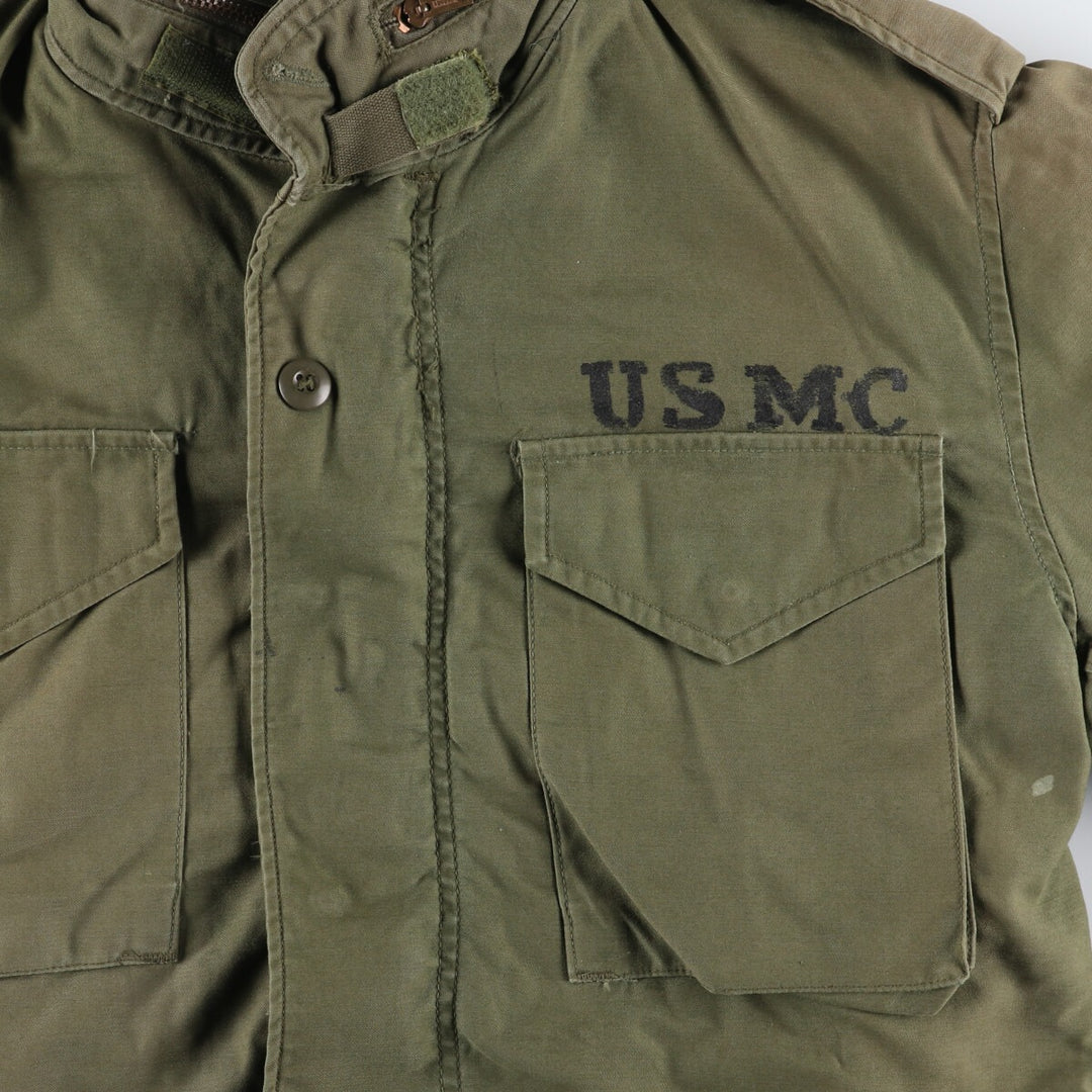 1980'S USMC US Marine Corps M-65 3rd Military Field Jacket Made in USA SMALL REGULAR Men's S equivalent /eaa478887