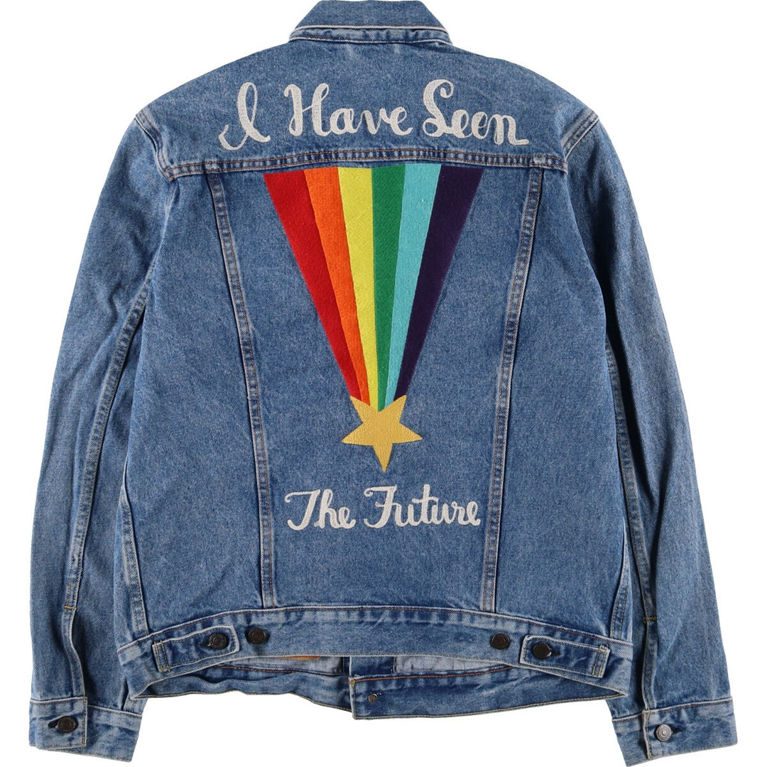 Levi's Back Embroidered Denim Jacket G-Jean Men's Size L / eaa478891