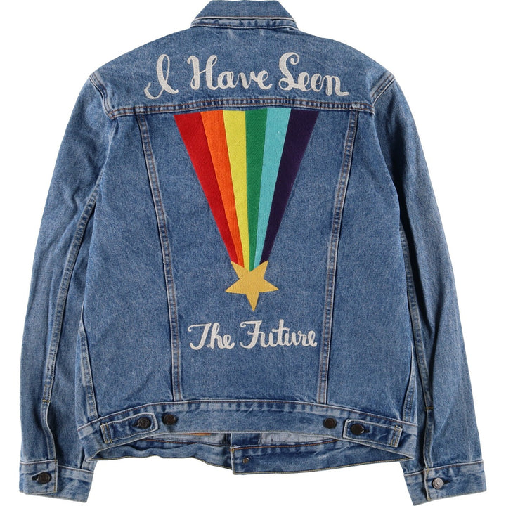 Levi's Back Embroidered Denim Jacket G-Jean Men's Size L / eaa478891