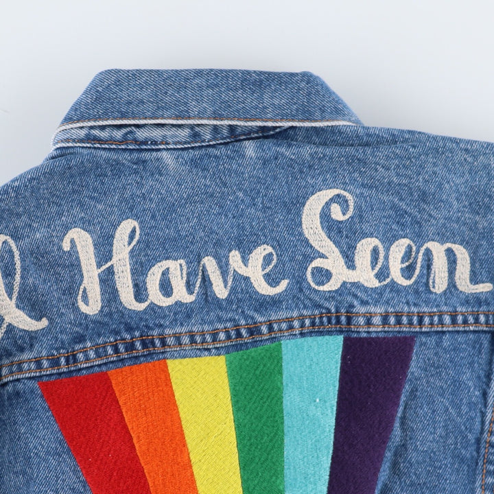 Levi's Back Embroidered Denim Jacket G-Jean Men's Size L / eaa478891