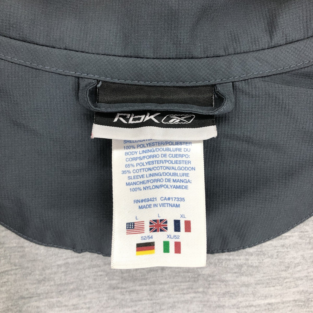 Reebok Windbreaker Men's Size L polyester gray type Vintage Second Hand