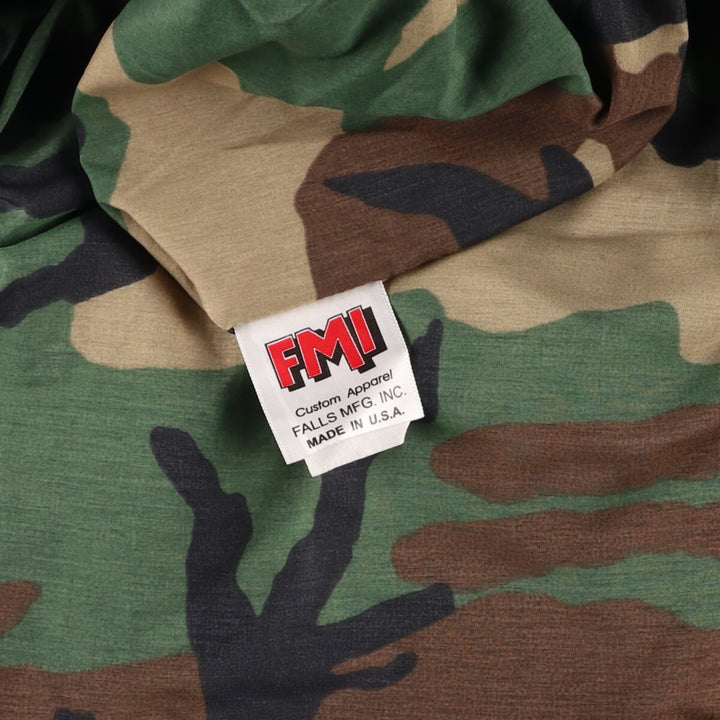 ~90'S FMI Camouflage Pattern Reversible Nylon Parka Made in USA Men's M Vintage /eaa478970