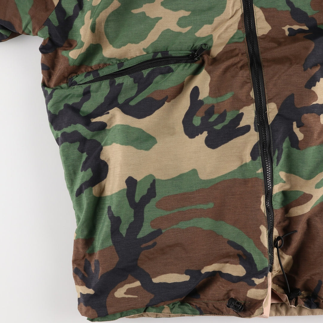 ~90'S FMI Camouflage Pattern Reversible Nylon Parka Made in USA Men's M Vintage /eaa478970