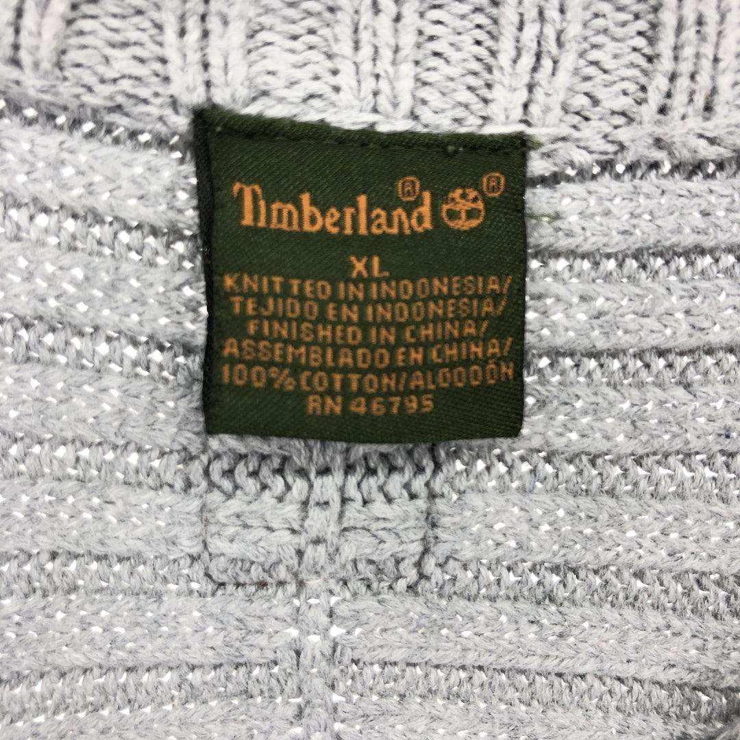 90s~00'S Timberland Lined Cotton Knit Sweater Men's XL Size / eaa479010