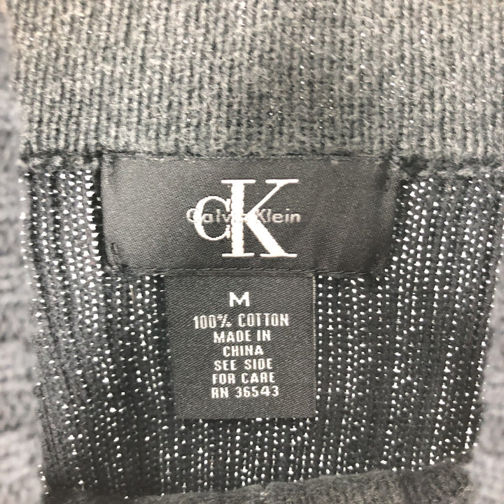 Calvin Klein Cotton Knit Half Zip Sweater Men's M Size / eaa479029