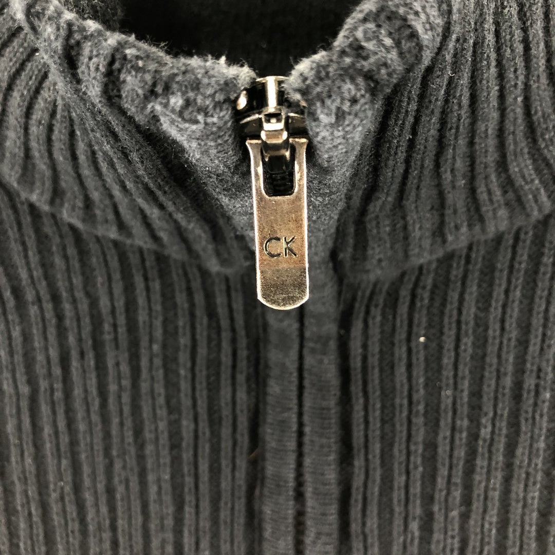 Calvin Klein Cotton Knit Half Zip Sweater Men's M Size / eaa479029