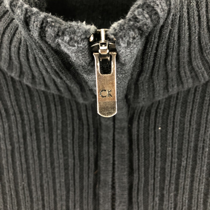 Calvin Klein Cotton Knit Half Zip Sweater Men's M Size / eaa479029