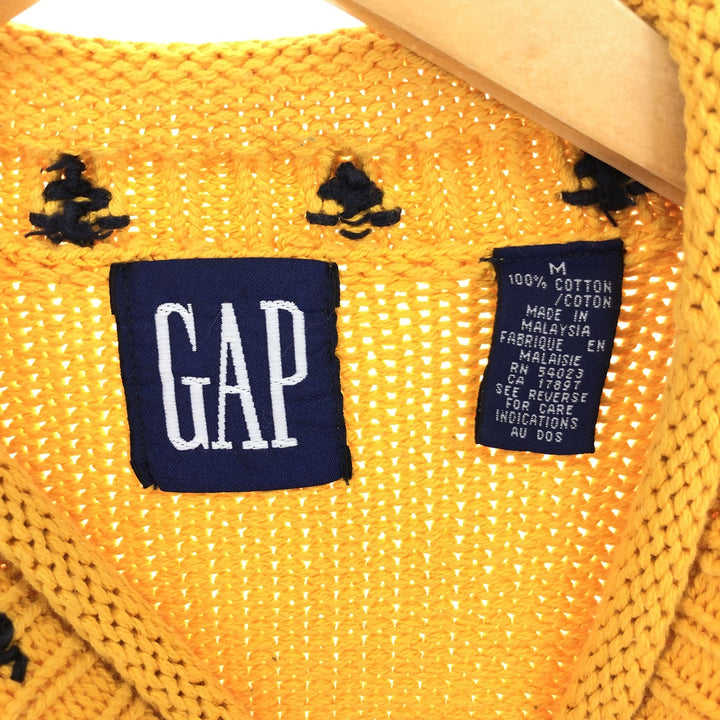 90'S GAP Old Gap Snow Pattern Roll Neck Cotton Knit Sweater Men's M Size Vintage /eaa479126