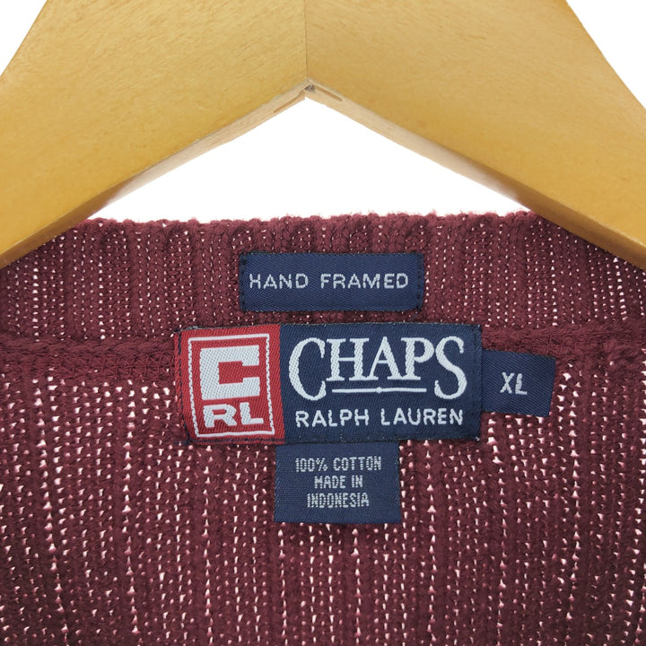 Ralph Lauren CHAPS Cotton Knit Sweater Men's XL Vintage /eaa479257