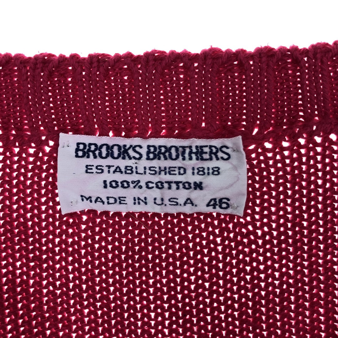 80'S Brooks Brothers ESTABLISHED 1818 Cotton Knit Sweater Made in USA Men's L Size Vintage /eaa479263