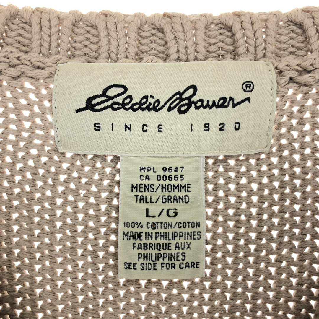 Eddie Bauer Cotton Knit Sweater Men's Size L / eaa479287