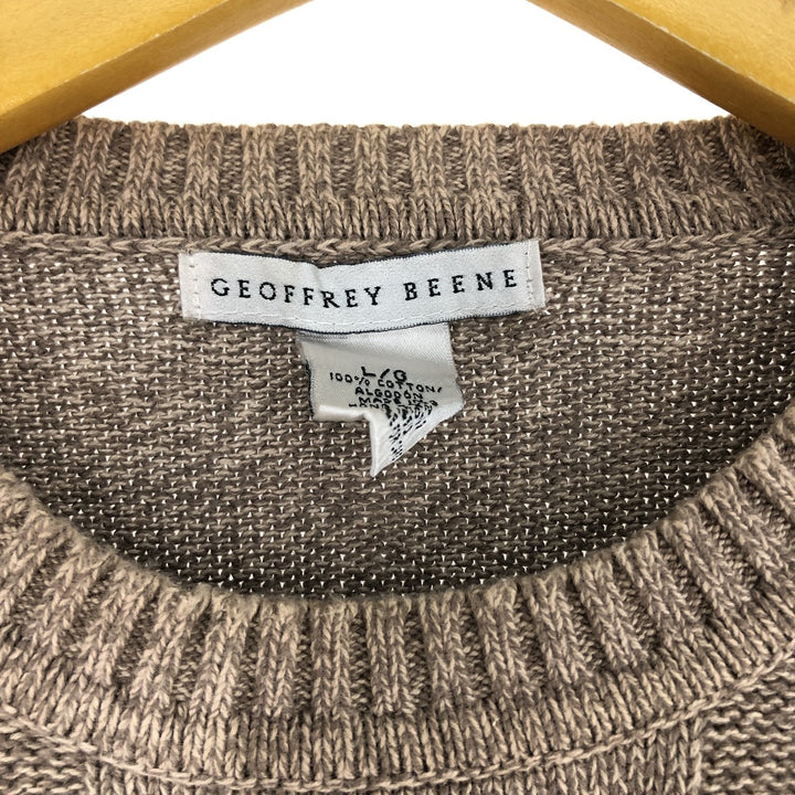 GEOFFREY BEENE Cotton knit sweater, men's size L, vintage /eaa479345