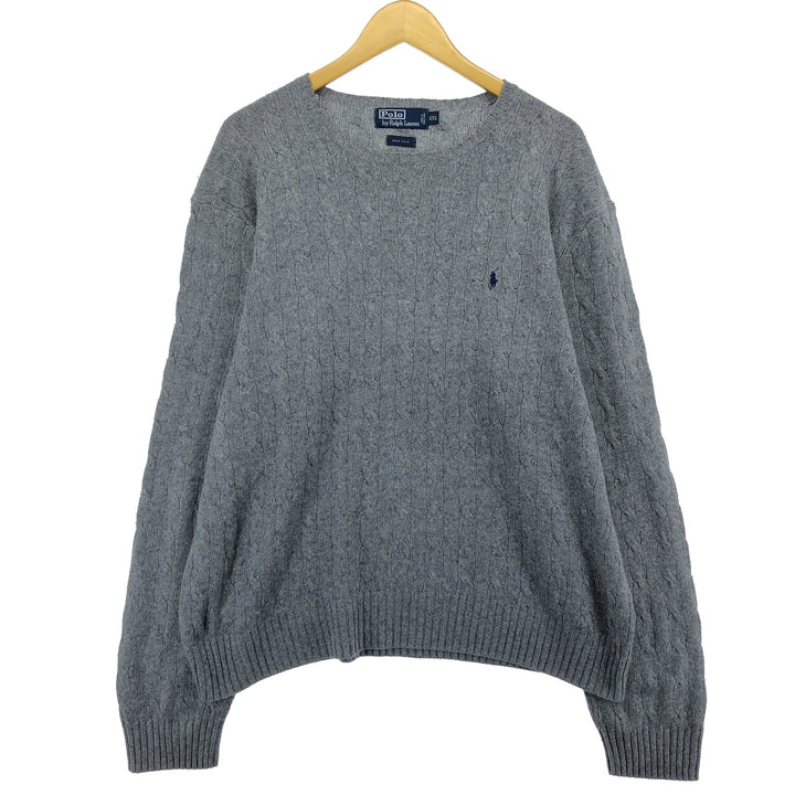 Ralph Lauren POLO by Ralph Lauren Cable Knit Silk Knit Sweater Men's XXL / eaa479357