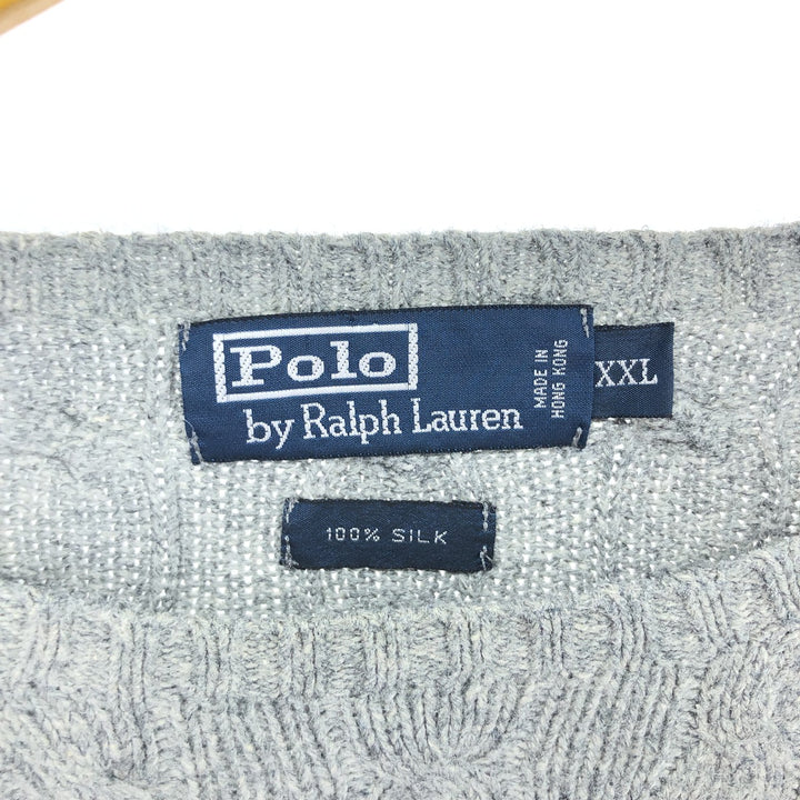 Ralph Lauren POLO by Ralph Lauren Cable Knit Silk Knit Sweater Men's XXL / eaa479357
