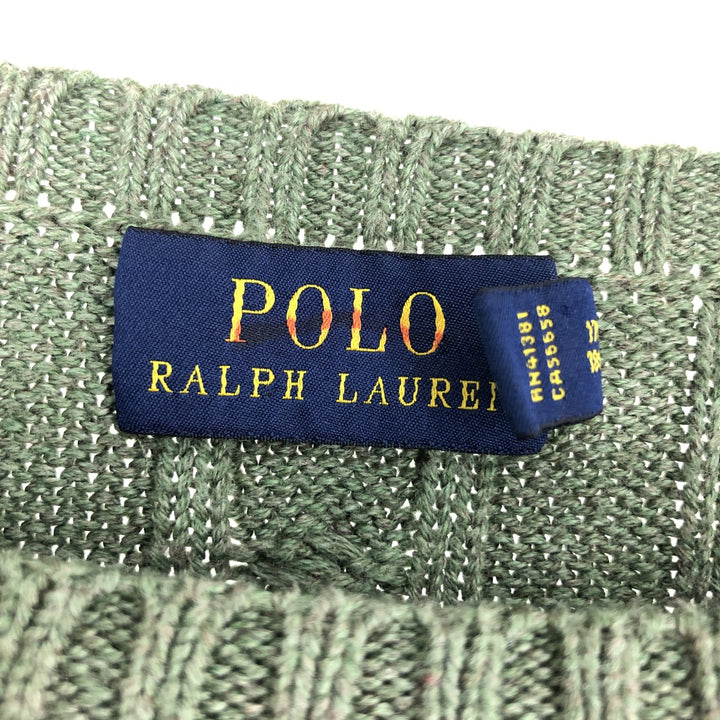 Ralph Lauren POLO by Ralph Lauren Cable Knit Cotton Sweater Women's XL /eaa479362