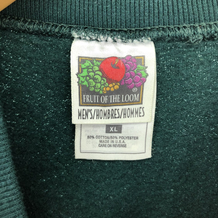 90'S Fruit of the Loom Plain Blank Sweatshirt Trainer Made in USA Men's XL Vintage /eaa479621