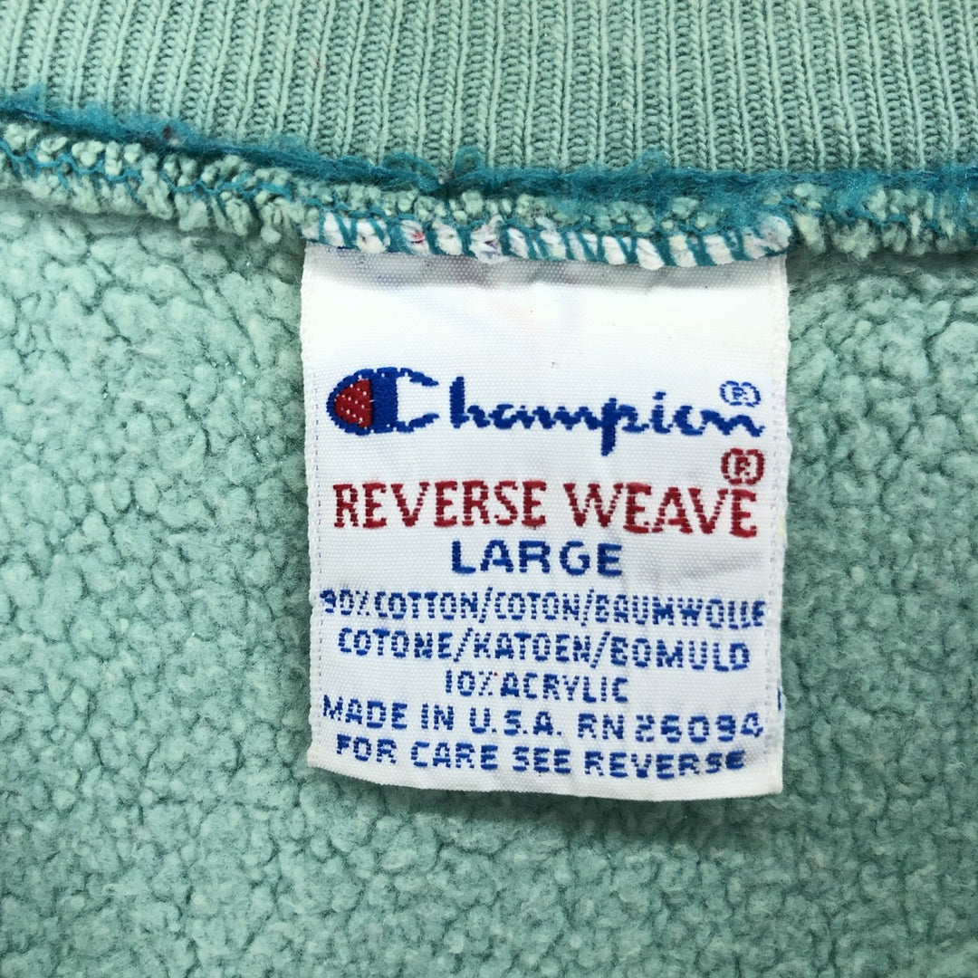 90'S Champion Reverse Weave Embroidered Tag One Point Logo Sweatshirt Trainer Made in USA Men's L /eaa479667